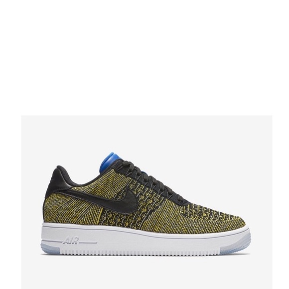 Nike Shoes - 💛 W. Air Force 1 FlyKnit Yellow Blue Tint 6.5